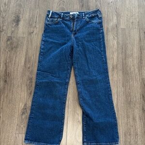 Mavi Dark Blue high rise  Wide Leg Jeans 28 waist 30 length